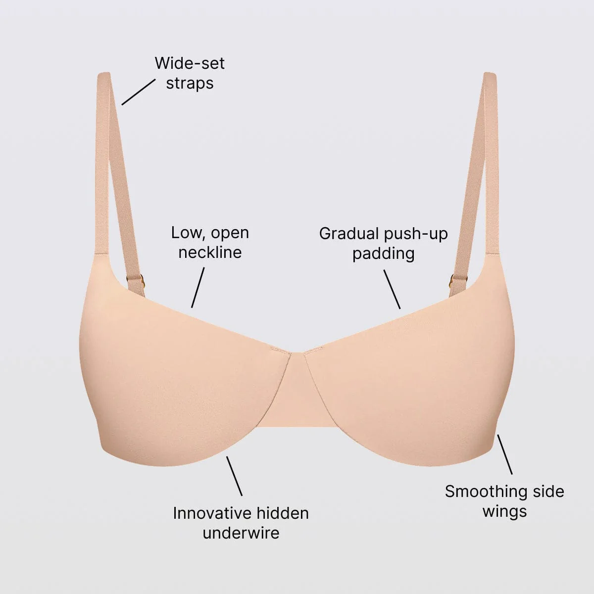 Cameo Balconette Lift Up Bra Black - Image 5
