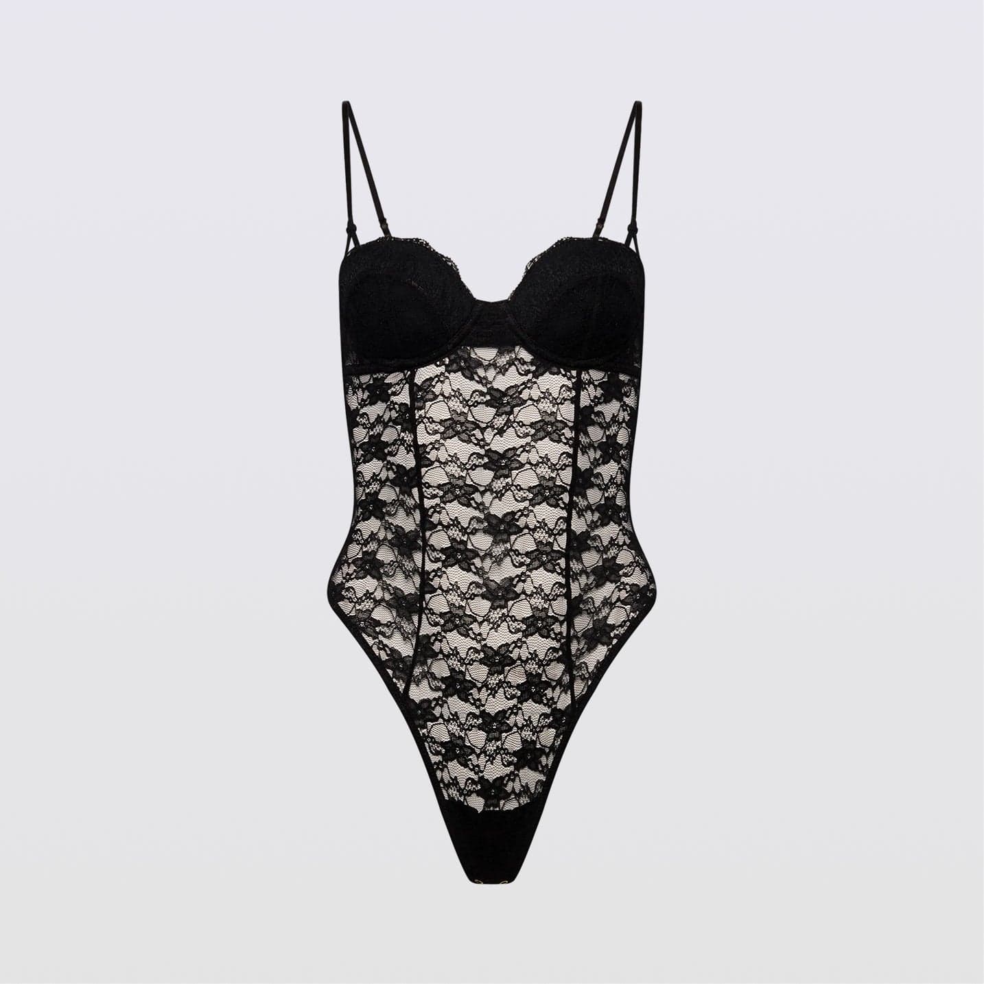Effortless Lace Teddy Black - Image 7