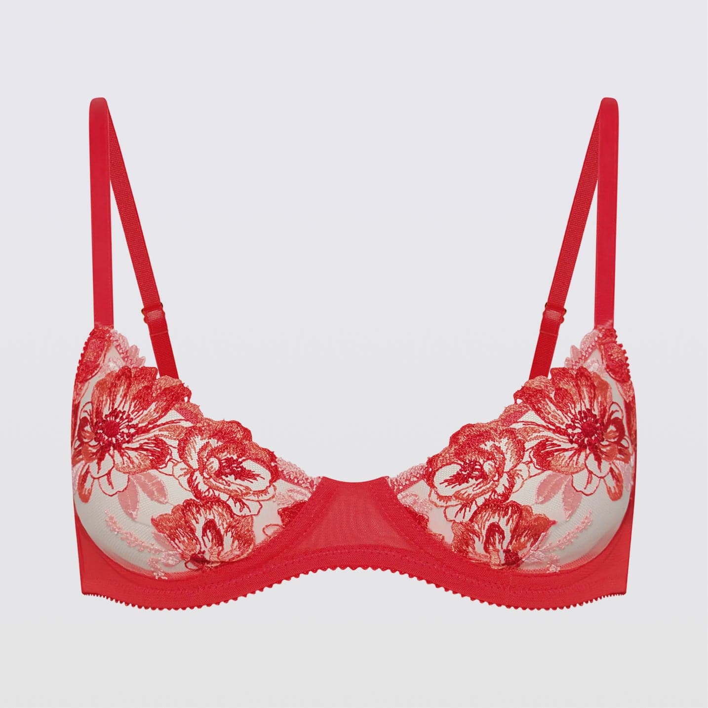 Embroidery Unlined Demi Bra Cherie Embroidery - Image 7