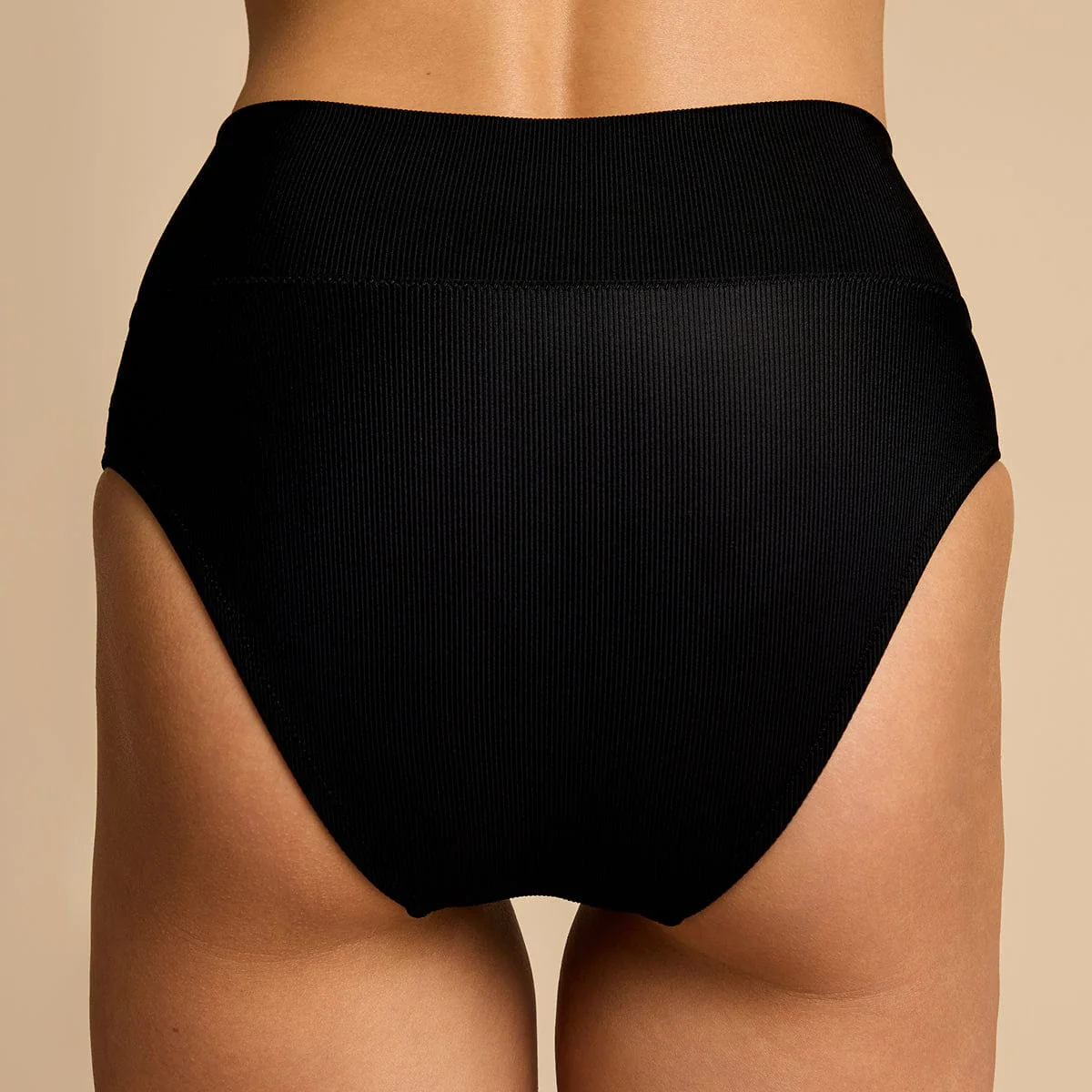 High Waisted Bikini Black - Image 4
