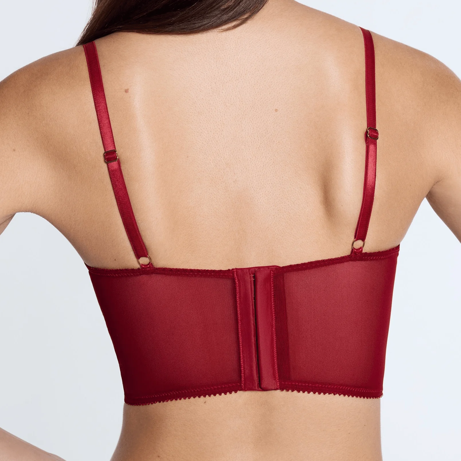 Lace Lift Up Corset Top Scarlet Two-Tone - Image 2