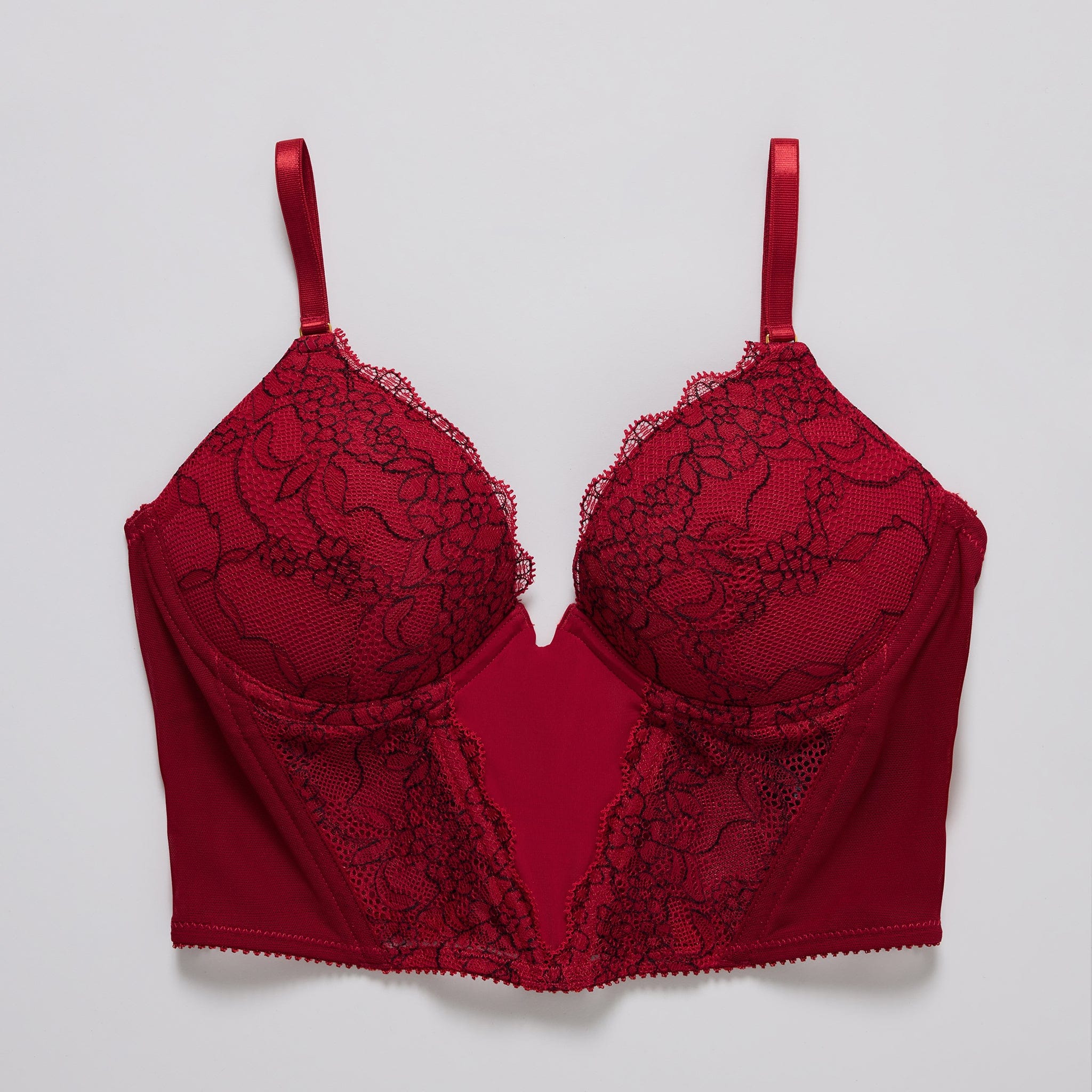 Lace Lift Up Corset Top Scarlet Two-Tone - Image 4