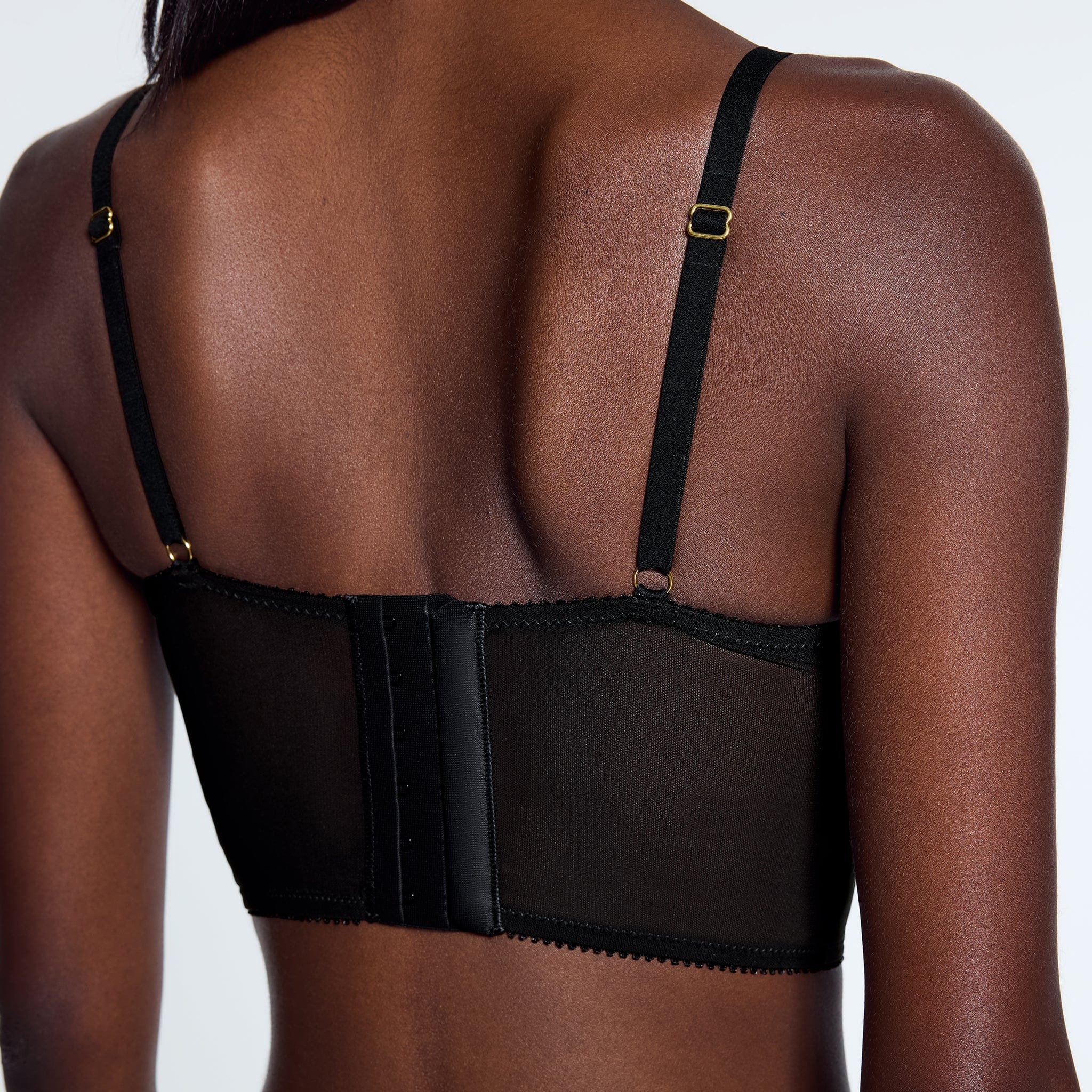 Lace Lift Up Corset Top Black - Image 5
