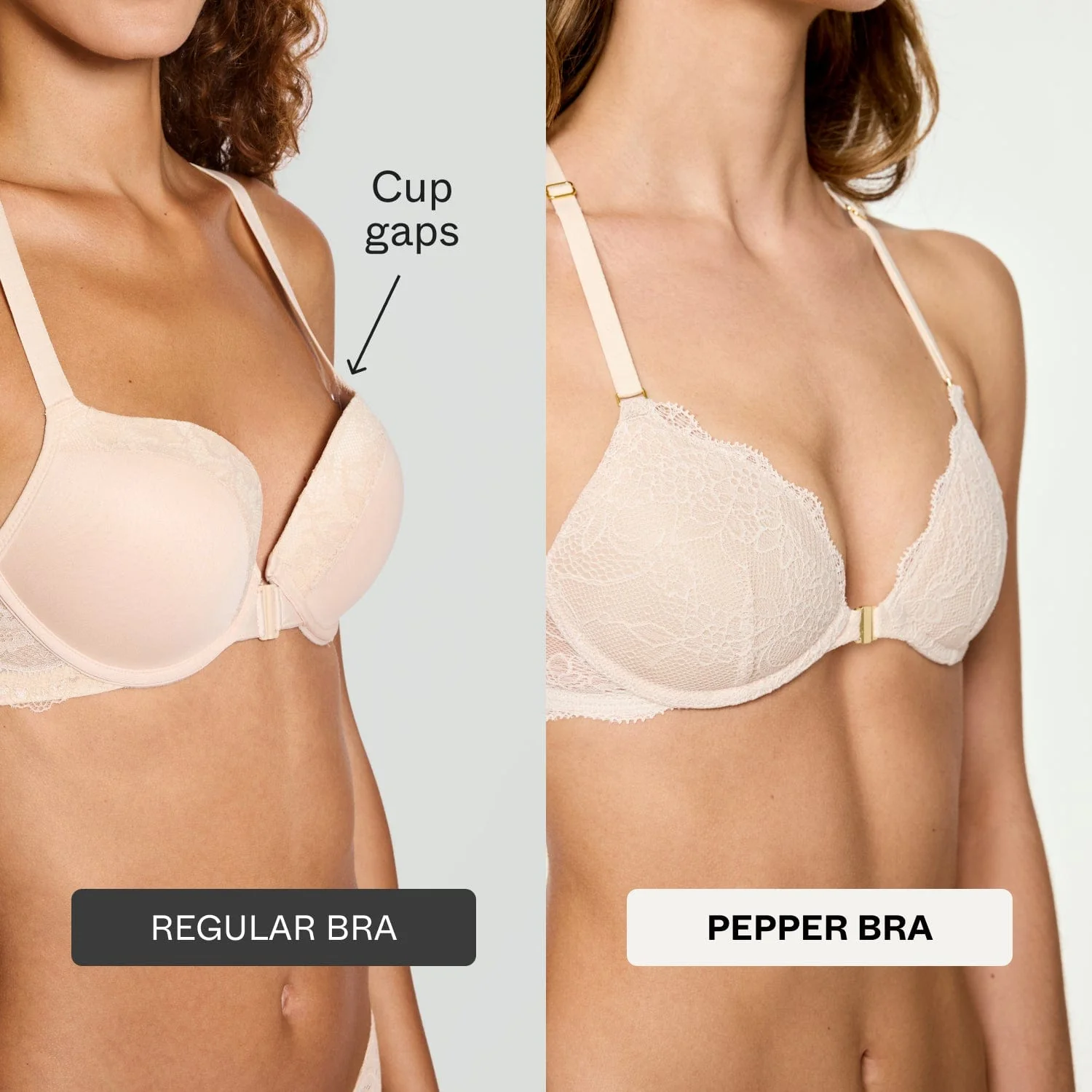 Lace Racerback Lift Up Bra Ecru - Image 8
