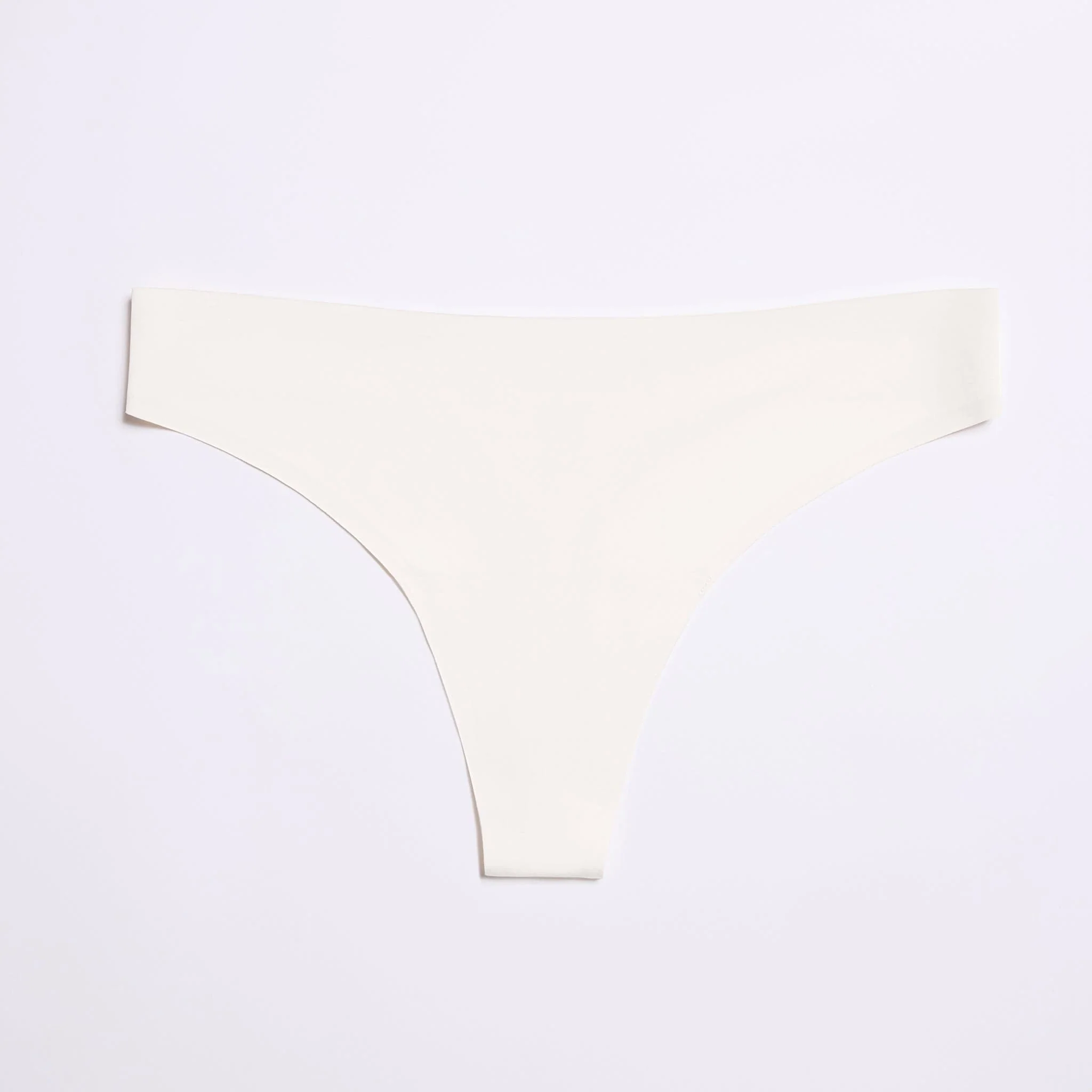 Simply Smooth No Show Thong Ecru - Image 7