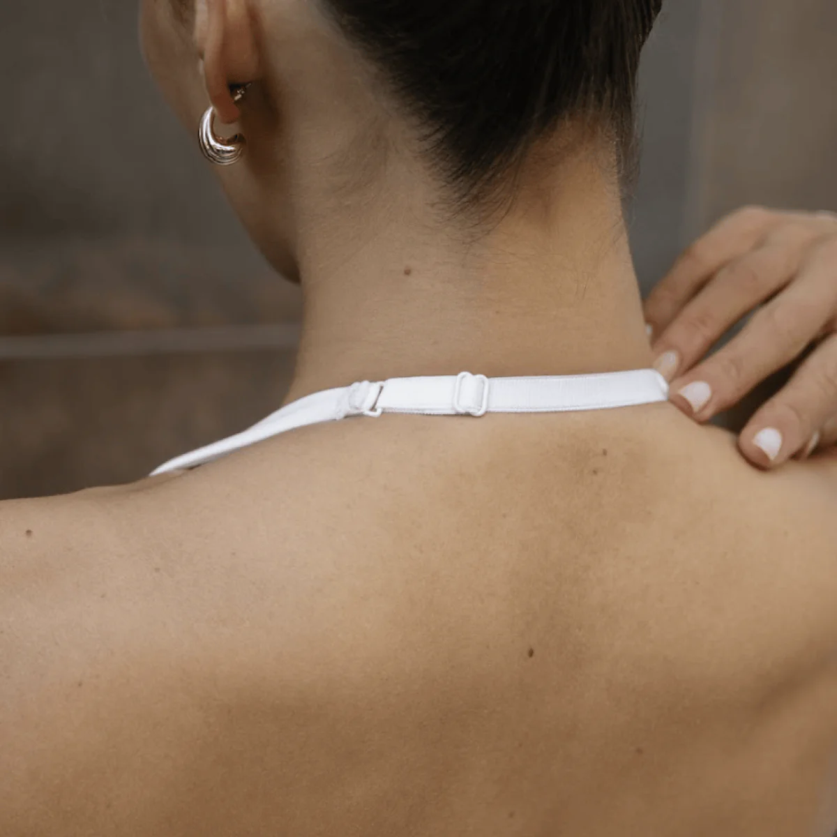 Plunge Halter Top White - Image 5