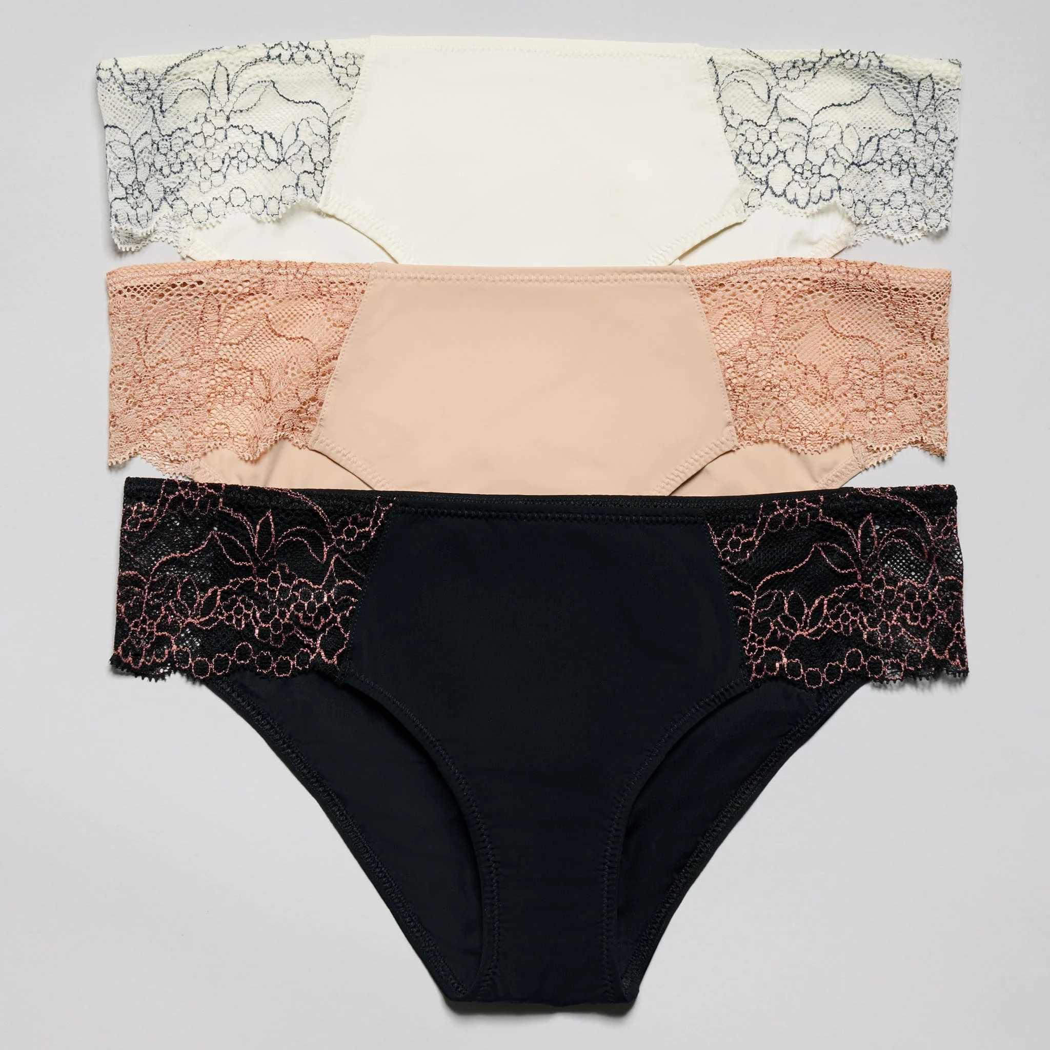 Smooth Lace Bikini Black Two-Tone - Image 8