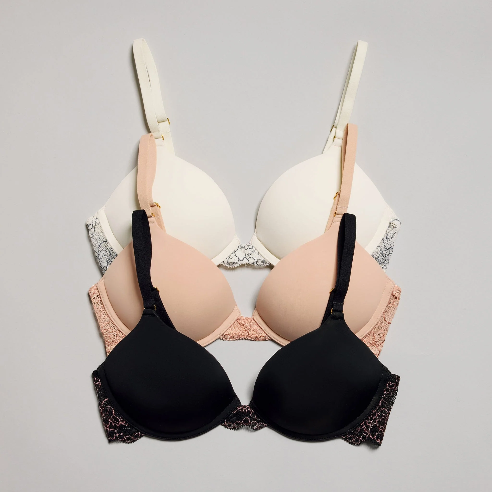 Smooth Lace Lift Up Bra Black Two-Tone - Image 9