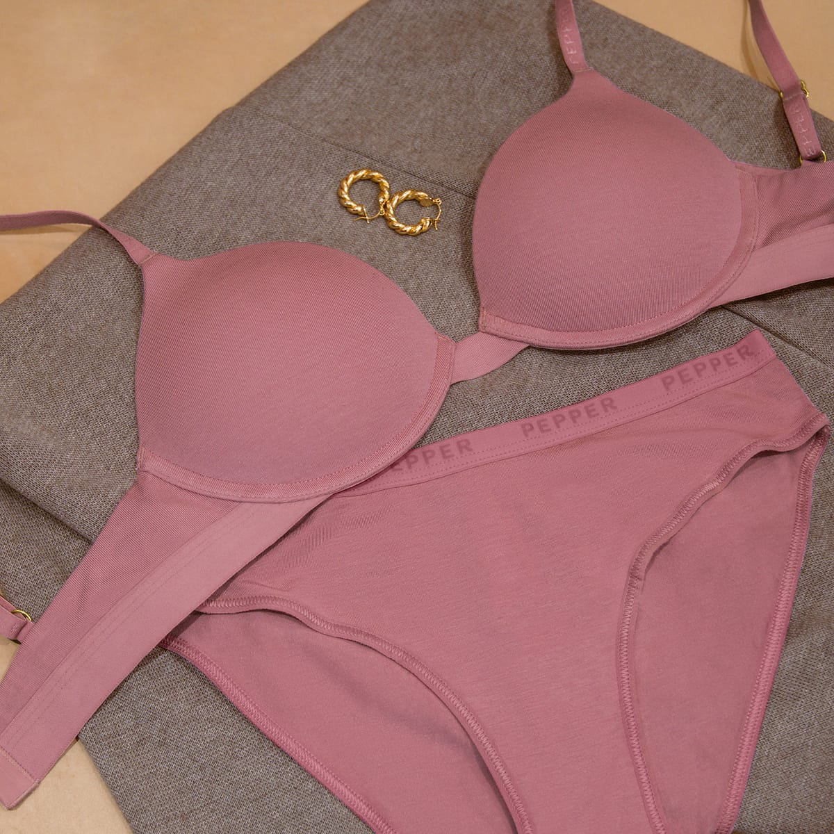 Supima® Cotton Lift Up Bra Lilas - Image 4