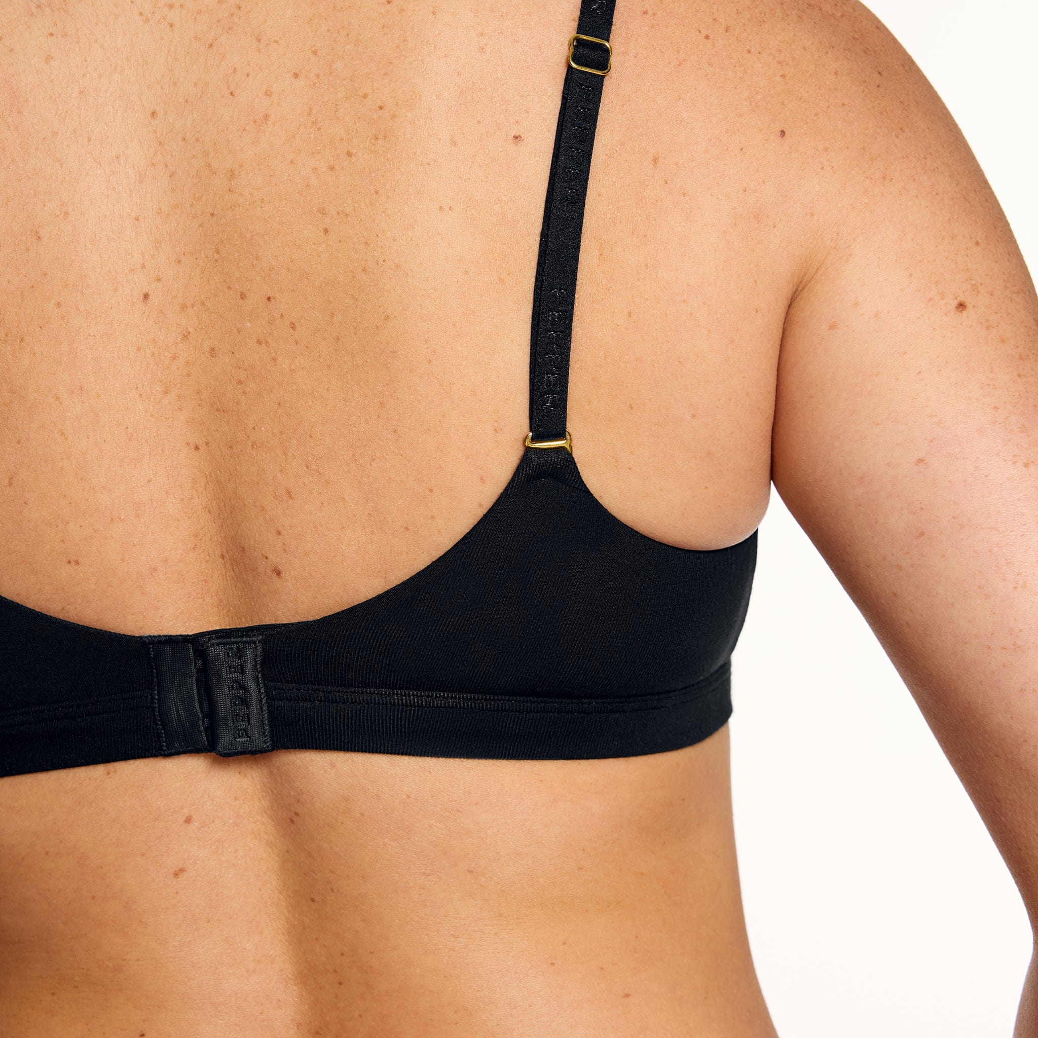 Supima® Cotton Wirefree Bra Black - Image 5