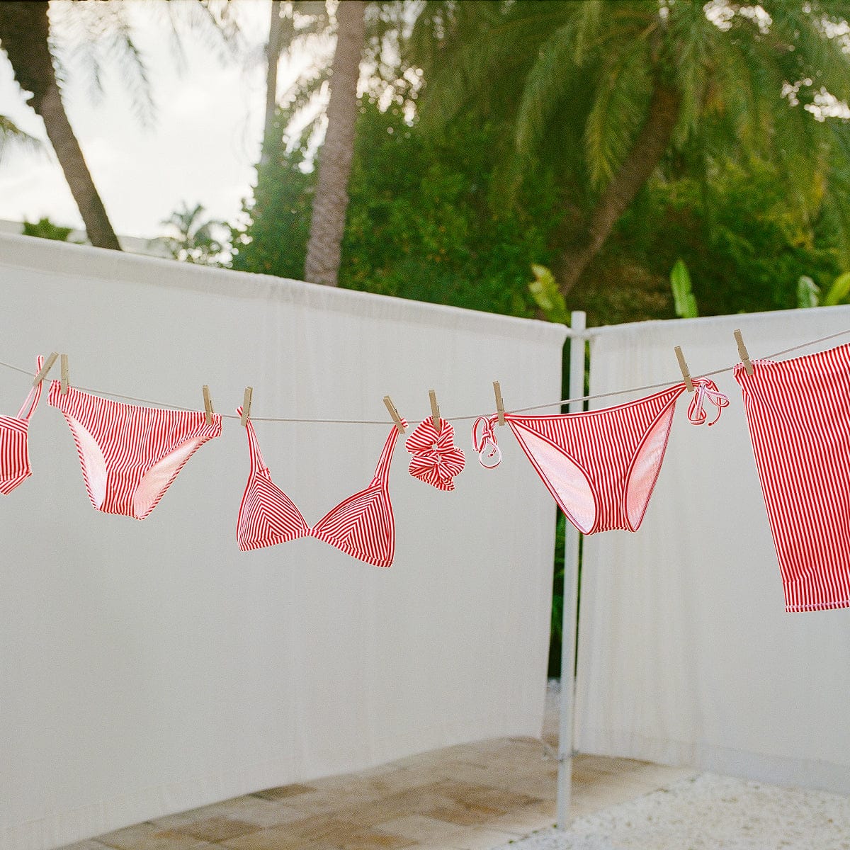 Triangle Bikini Top Cabana (Riviera/White) - Image 9